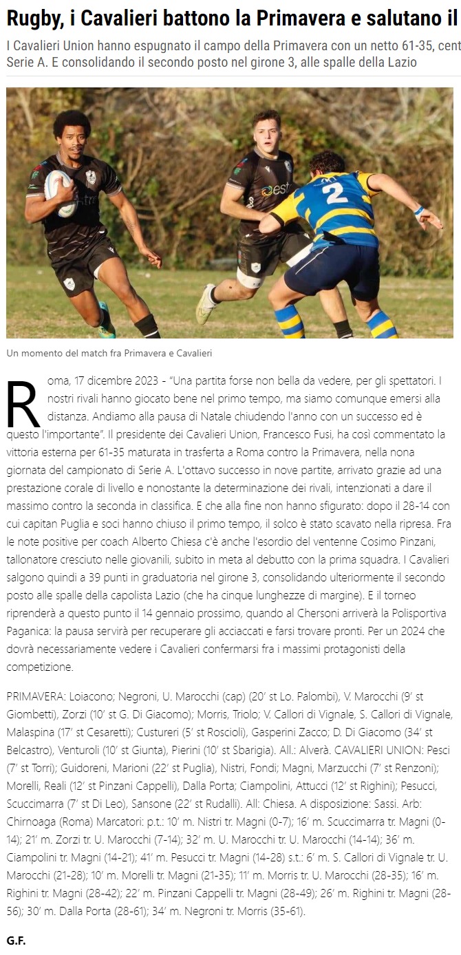 La Nazione 17.12.2023