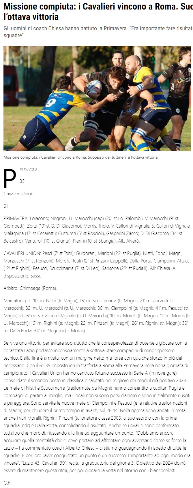 La Nazione 18.12.2023