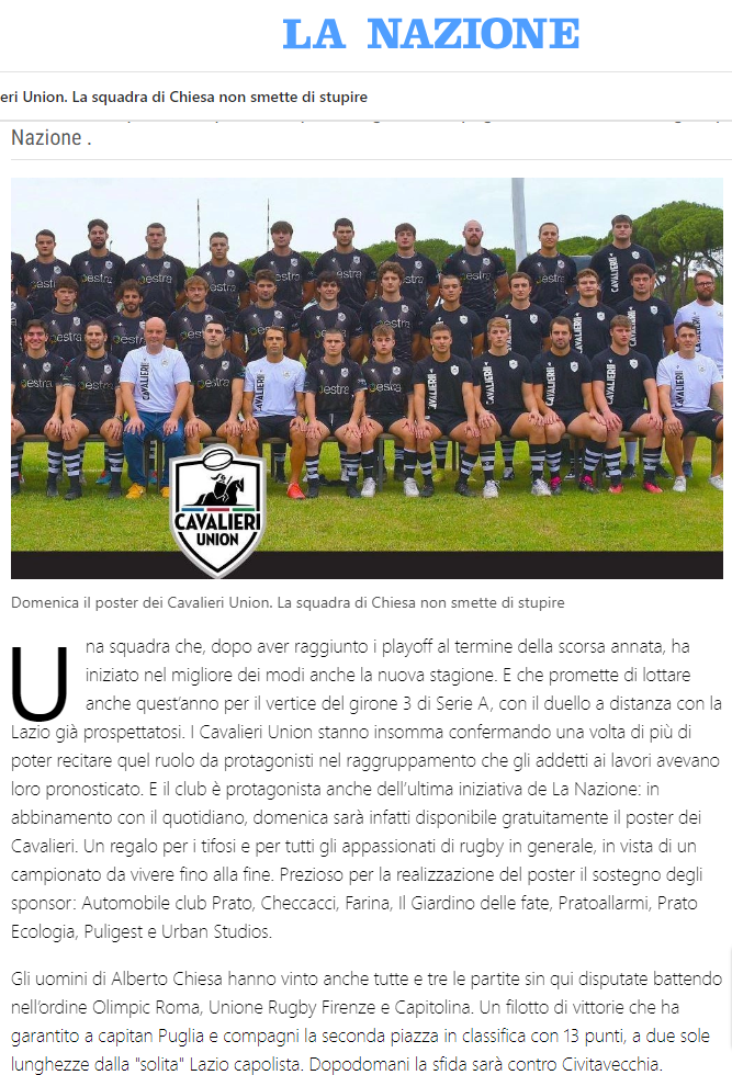 La Nazione 28.10.2023