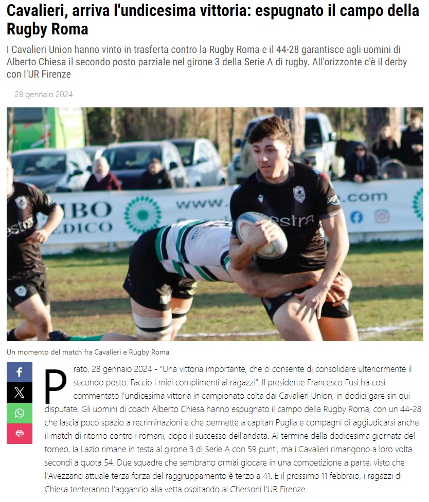 La Nazione 29.01.2024